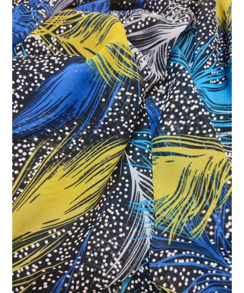 Duża sukienka plażowa - eleganckie PAREO XXL kolorowe pióra